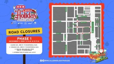 McAllen Holiday Parade 2025 Road Closures