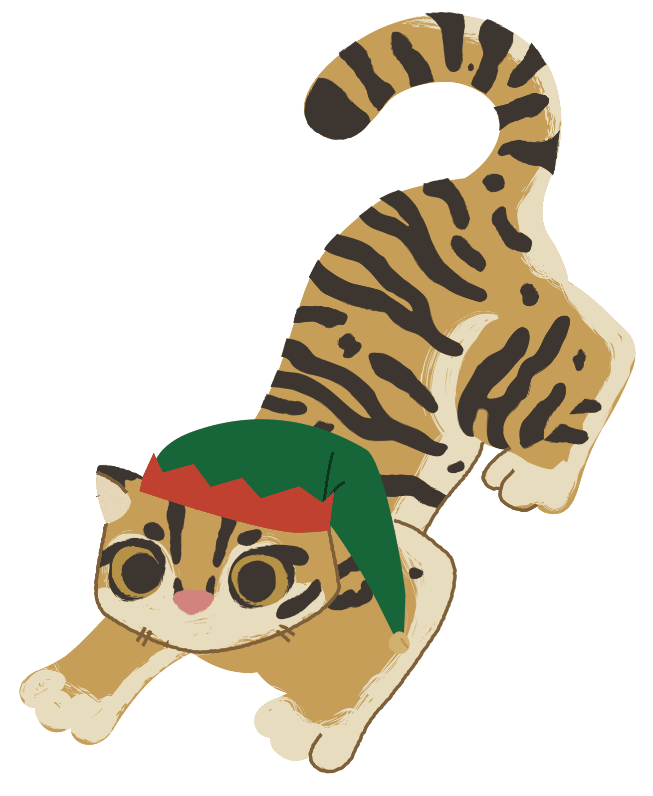 Festive Tiger Character